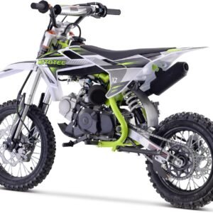 MotoTec X2 110cc 4-Stroke Gas Dirt Bike Green, 61x28x40, (MT-DB-X2-110cc_Green)