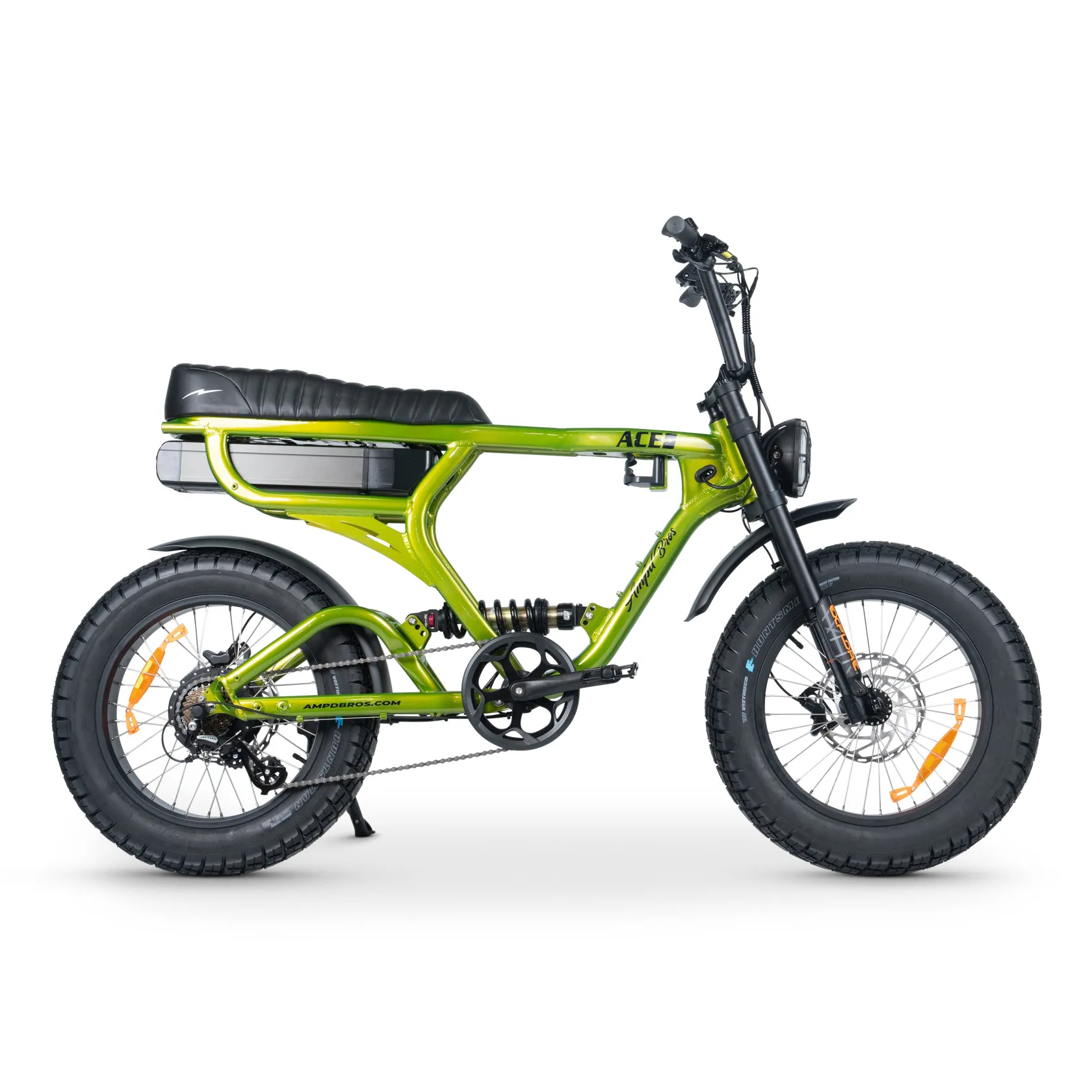 Series 4 ACE-X PRO Dual Suspension Electric Bike Jungle Green Color - Image 4
