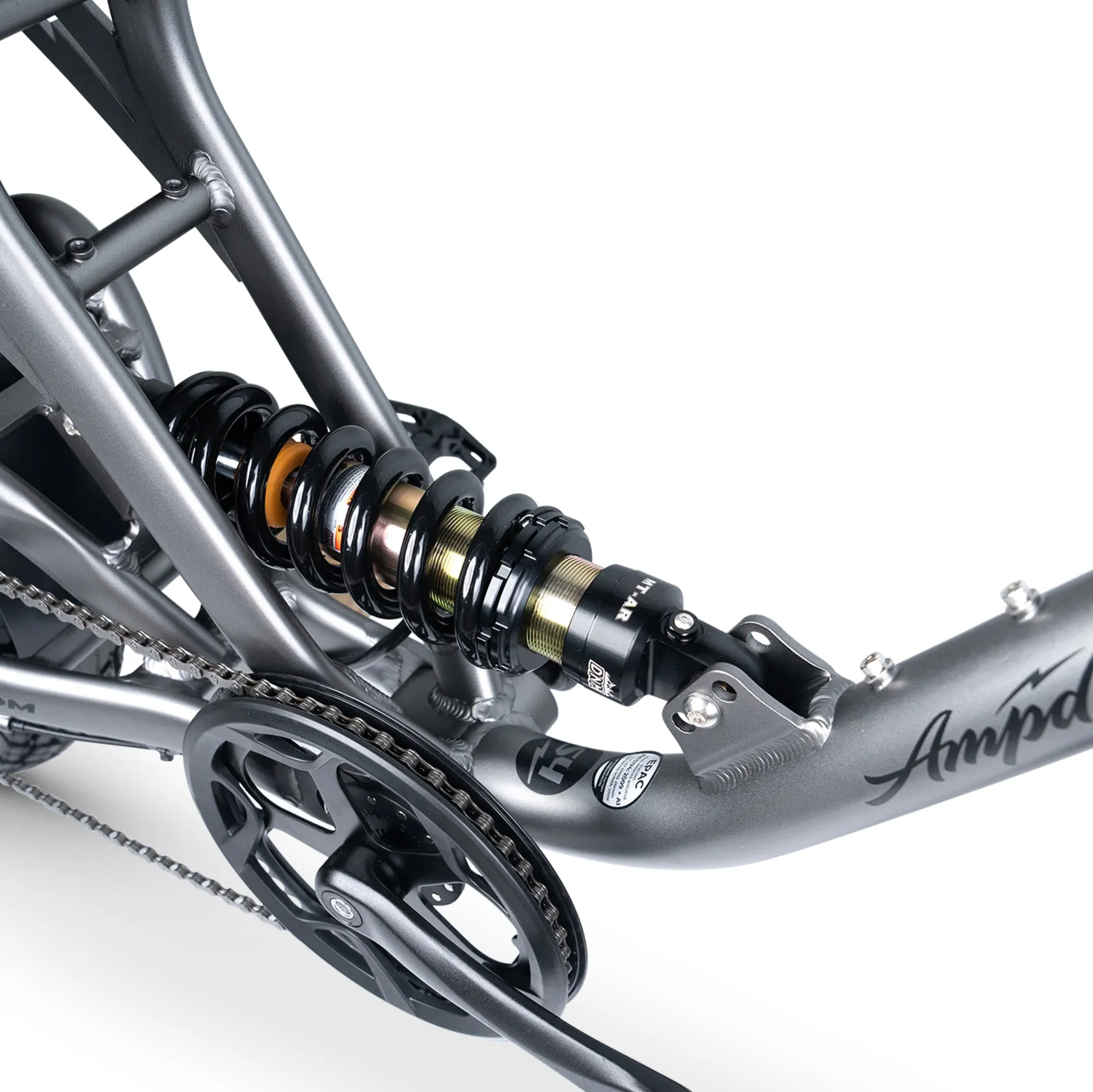 Series 4 ACE-X PRO Dual Suspension Electric Bike Matte Titanium Color - Image 5