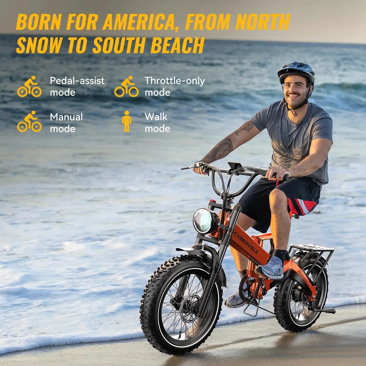 E-Bike EK9 boasts Orange Color - Image 4